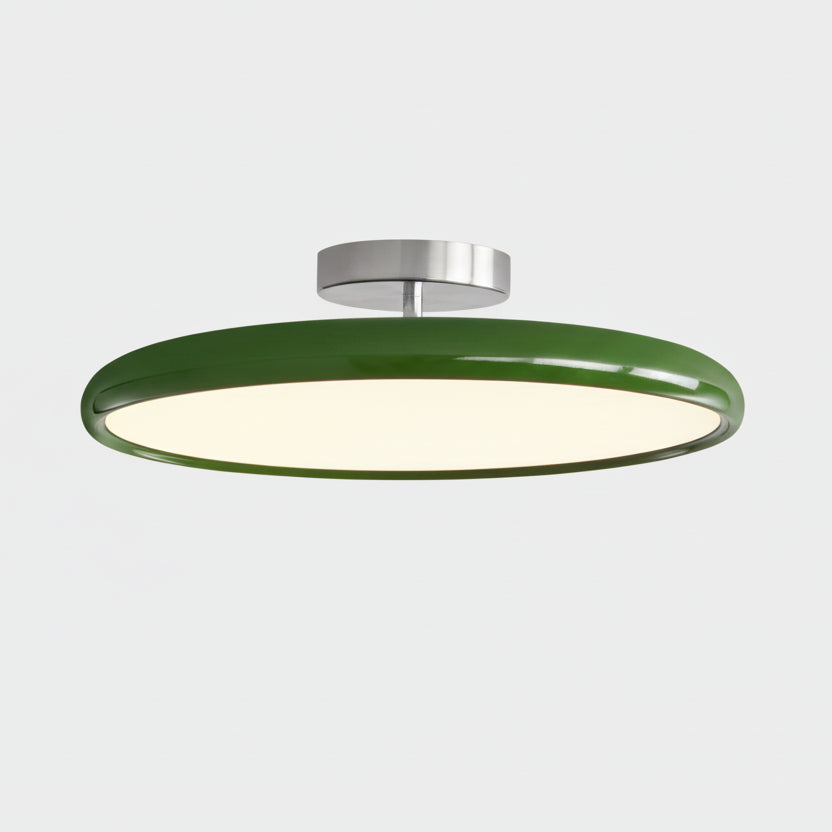 Zyli Round Disc Ceiling Light Green D 40 cm | Celestre