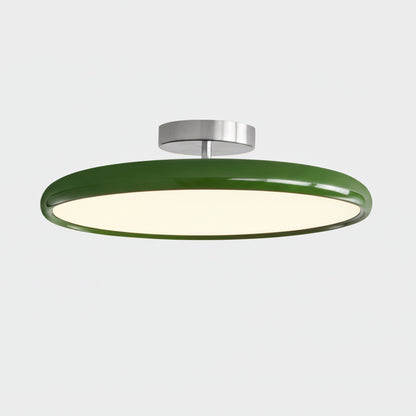 Zyli Round Disc Ceiling Light Green D 40 cm | Celestre