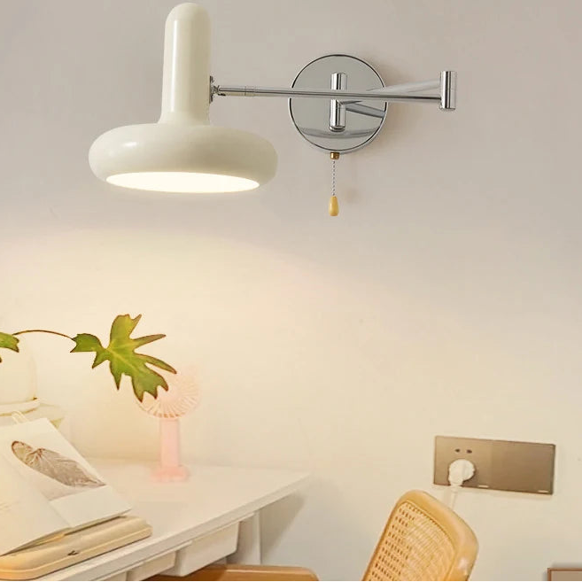 Ravi Swing Arm Pull Switch Wall Light | Celestre