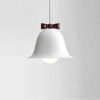 Veli Bow Tie Bell Pendant Light White | Celestre