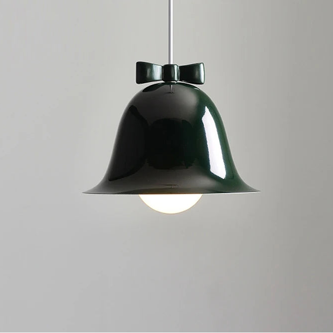 Veli Bow Tie Bell Pendant Light Green | Celestre
