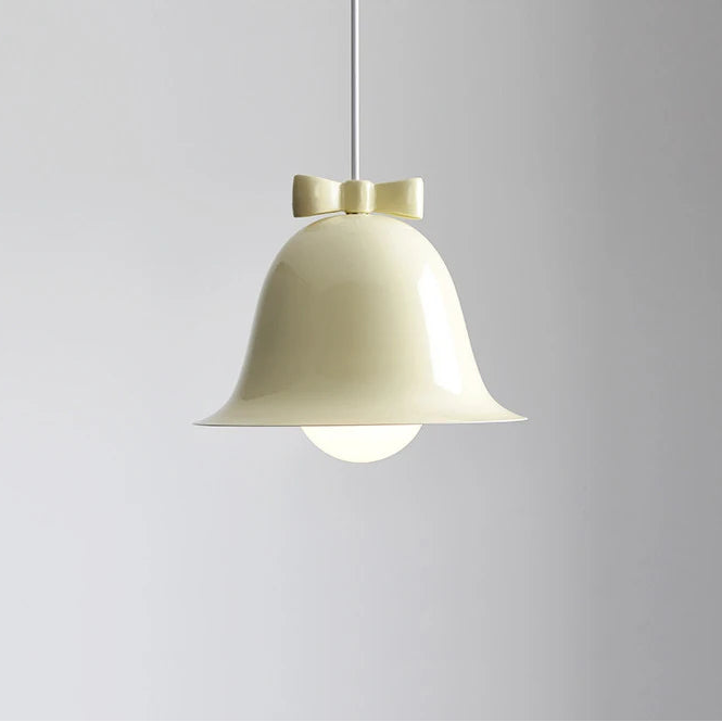 Veli Bow Tie Bell Pendant Light Cream | Celestre