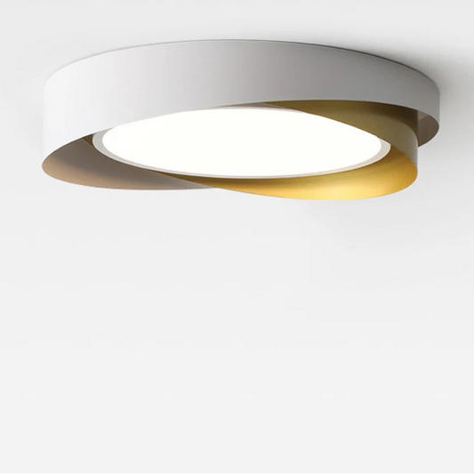 Mesi Round Infinity Wrap Ceiling Light Gold | Celestre