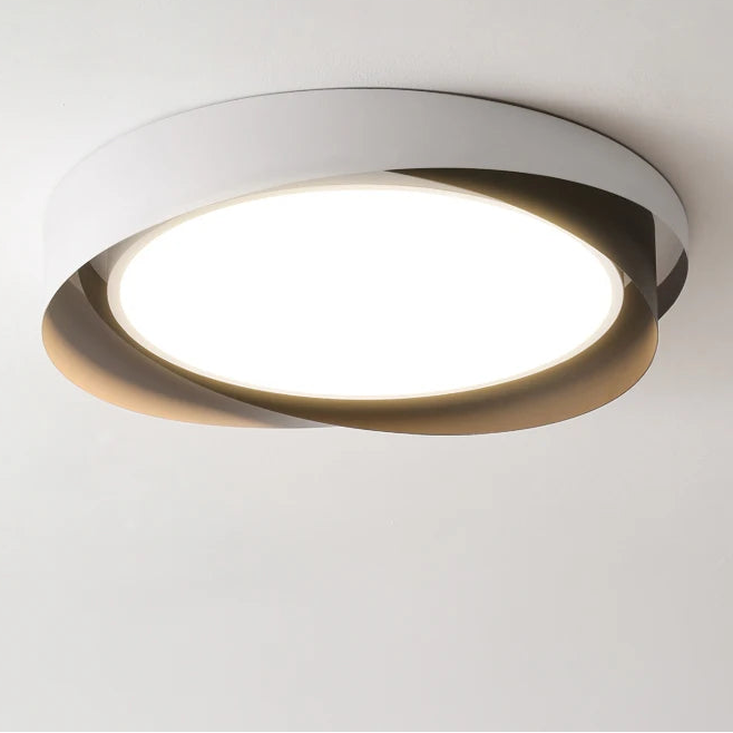 Mesi Round Infinity Wrap Ceiling Light Black D 50 cm | Celestre