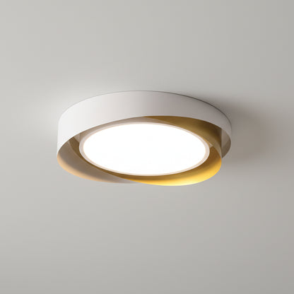 Mesi Round Infinity Wrap Ceiling Light Gold D 40 cm | Celestre