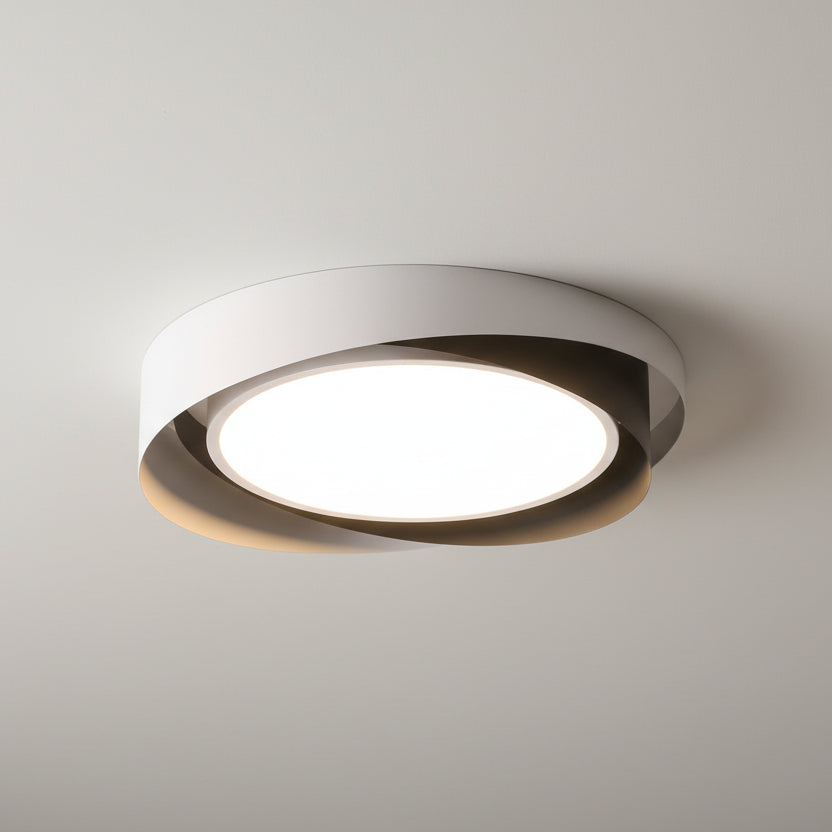 Mesi Round Infinity Wrap Ceiling Light Black D 40 cm | Celestre