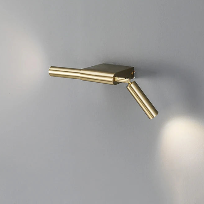Veti Swing Arm Long Wall Light Gold | Celestre