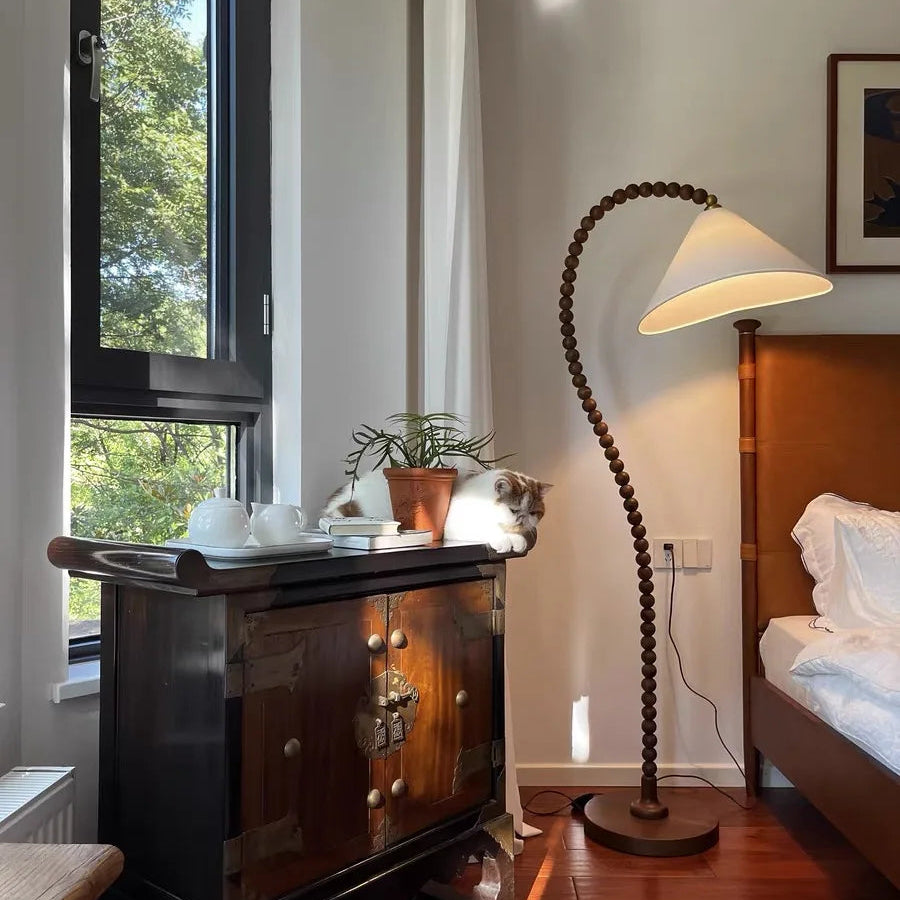 Sero Beaded Arc Floor Lamp | Celestre