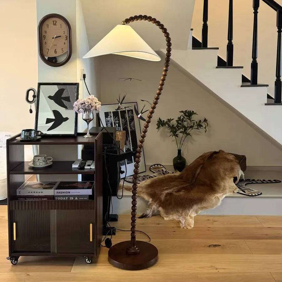 Sero Beaded Arc Floor Lamp | Celestre