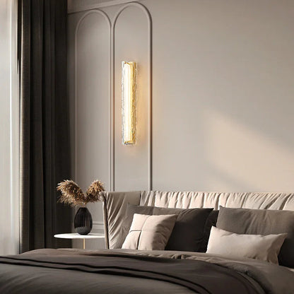 Tenu Long Textured Ice Wall Light | Celestre