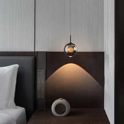 Cali Layered Globes Pendant Light Smoky Gray | Celestre