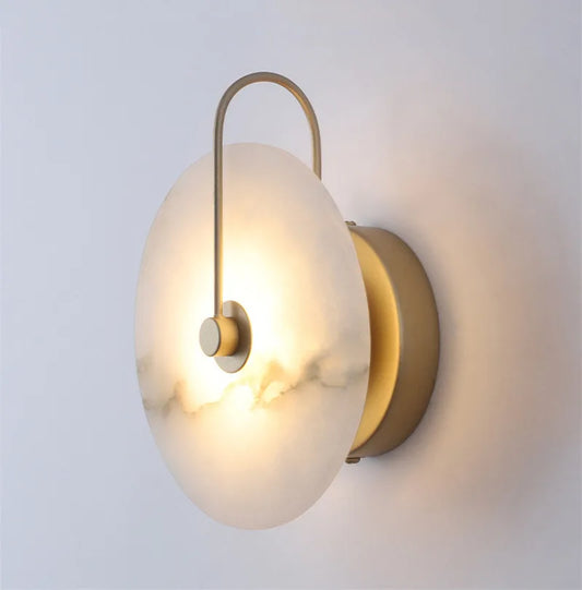 Tyrel Alabaster Wall Sconce Gold | Celestre