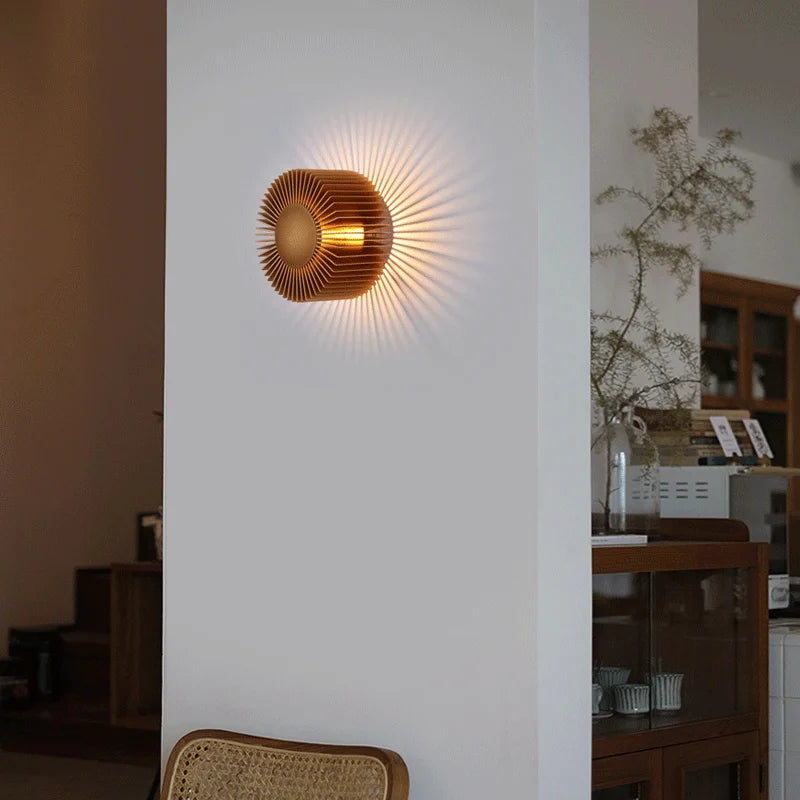 Aron Circular Sunburst Wall Light | Celestre