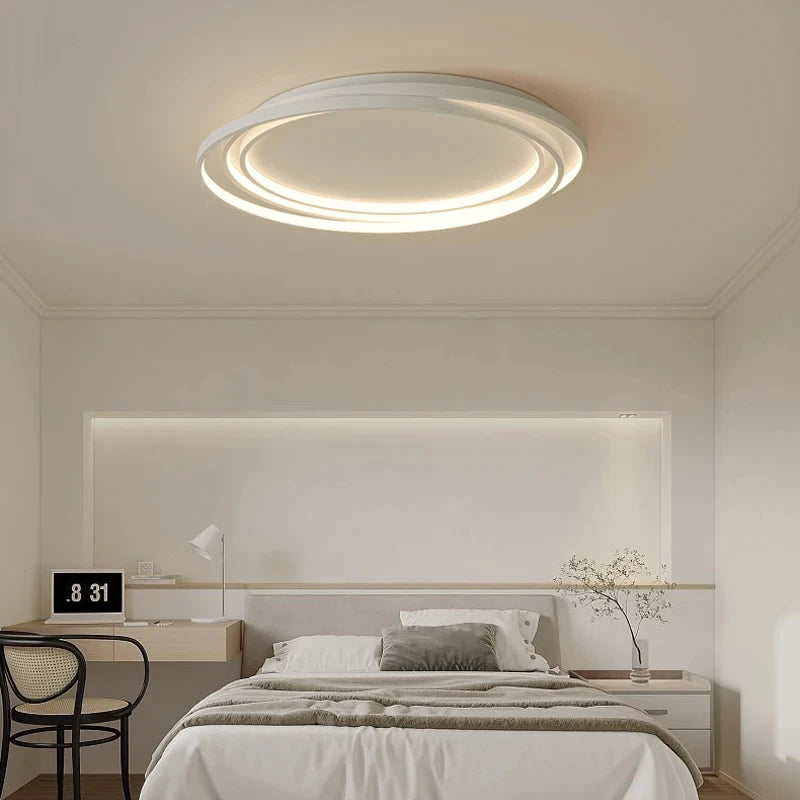 Rexo Nordic Round Ring Ceiling Light White D 54 cm | Celestre