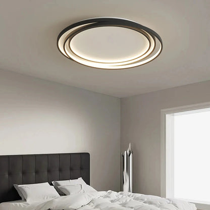 Rexo Nordic Round Ring Ceiling Light Black D 54 cm | Celestre