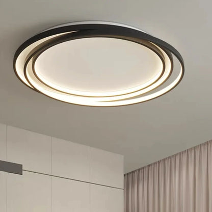 Rexo Nordic Round Ring Ceiling Light Black D 64 cm | Celestre