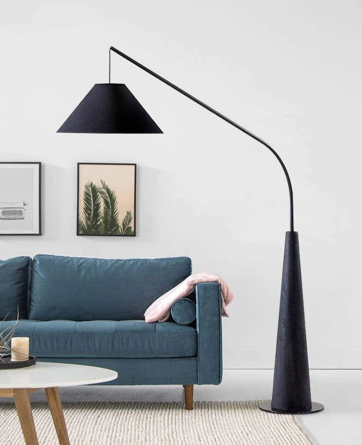 Pery Arc Floor Lamp Black | Celestre