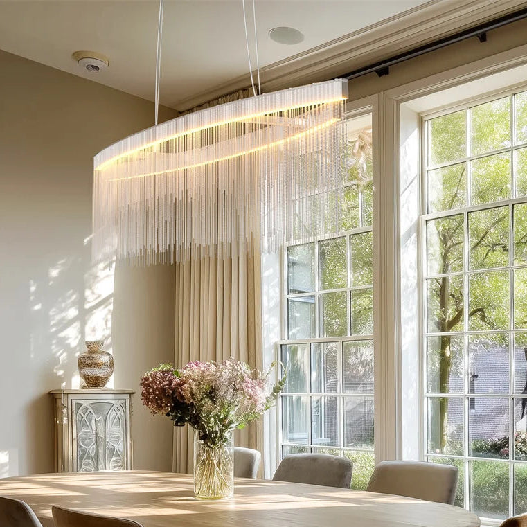 Jora Linear Fringe Chandelier | Celestre