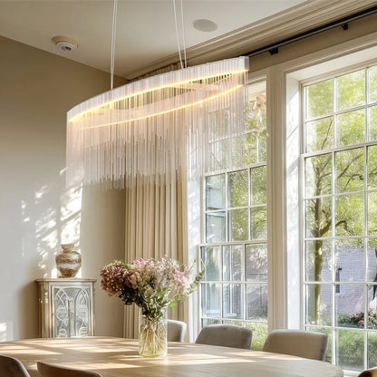 Jora Linear Fringe Chandelier | Celestre