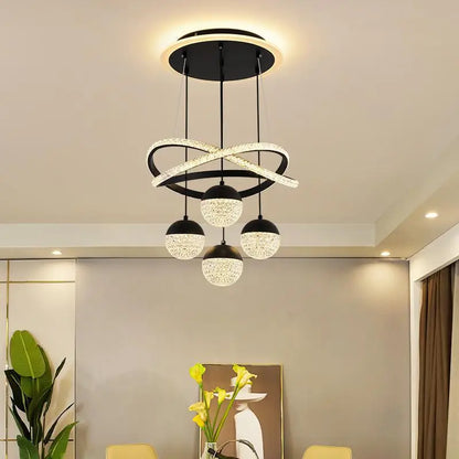 Iroa Infinity Loop Chandelier Black | Celestre