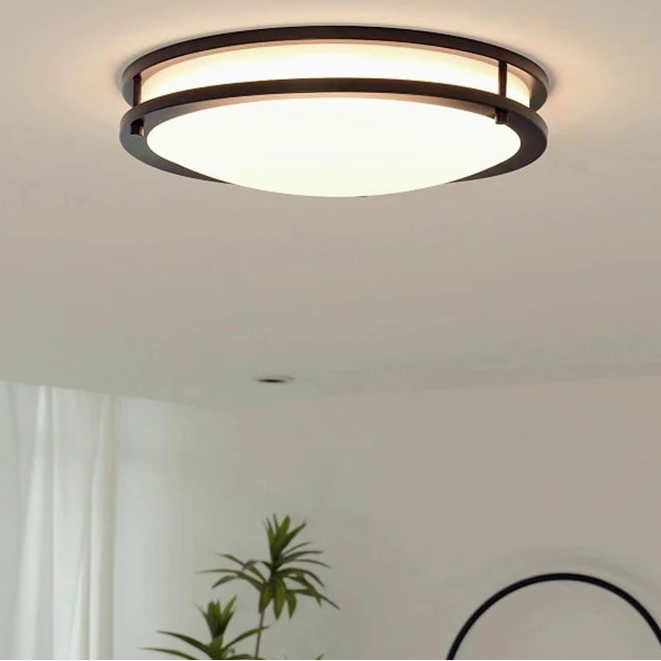 Lizi Round Cage Ceiling Light Black D 40 cm | Celestre