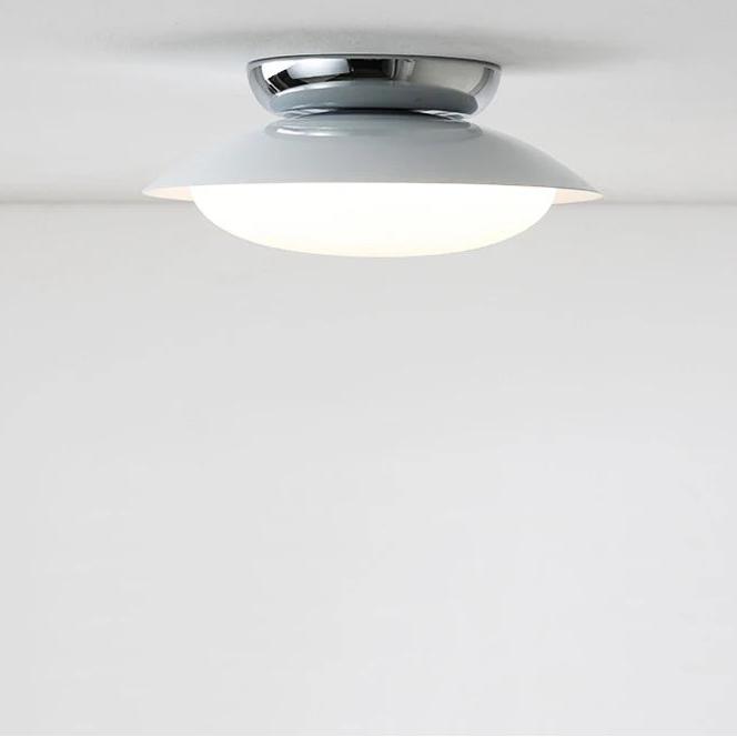 Bris UFO Round Ceiling Light Chrome D 45 cm | Celestre