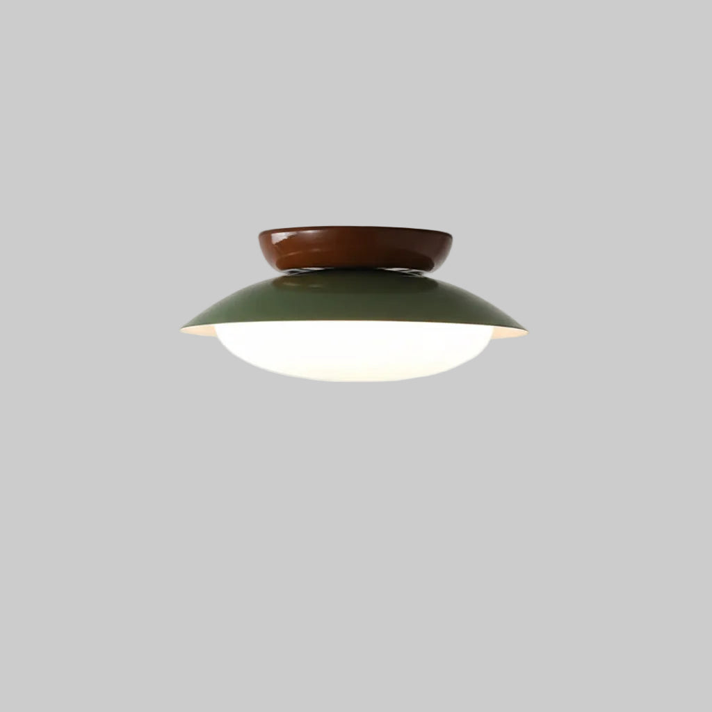 Bris UFO Round Ceiling Light Green D 25 cm | Celestre