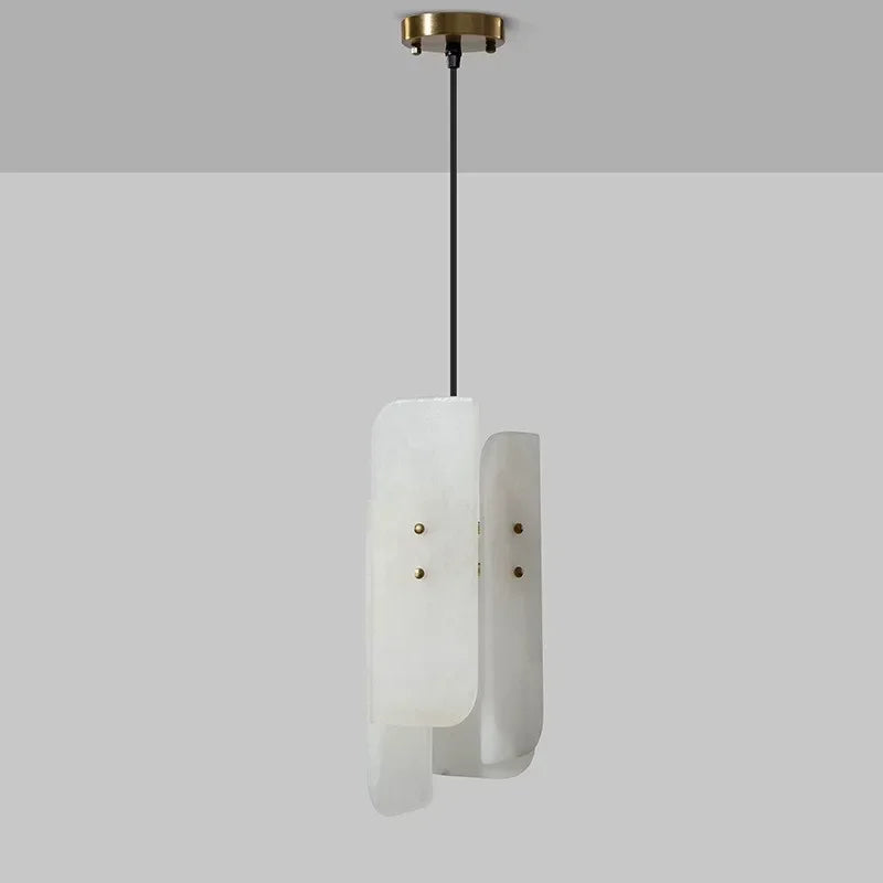 Neza Slab Alabaster Pendant Light | Celestre