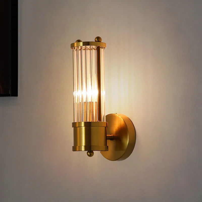 Elix Nordic Tube Wall Light Gold Single | Celestre