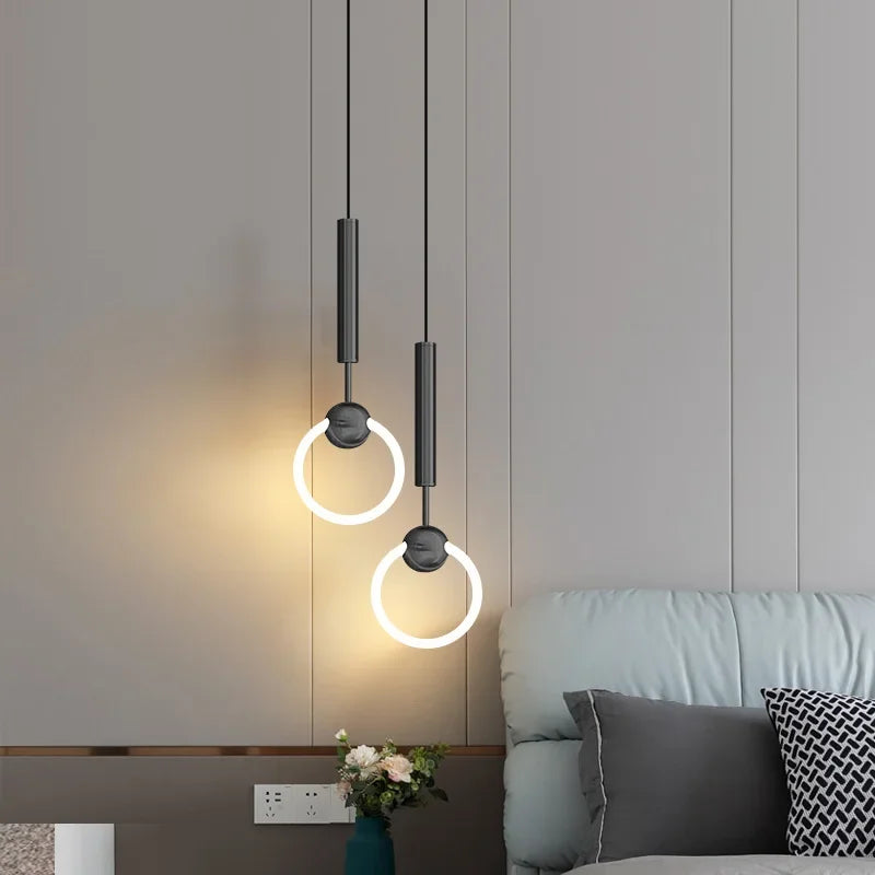 Faura Ring LED Pendant Light Black | Celestre