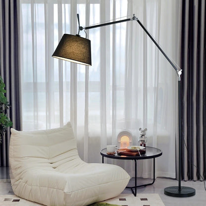 Luri Drum Swing Arm Floor Lamp Large | Celestre