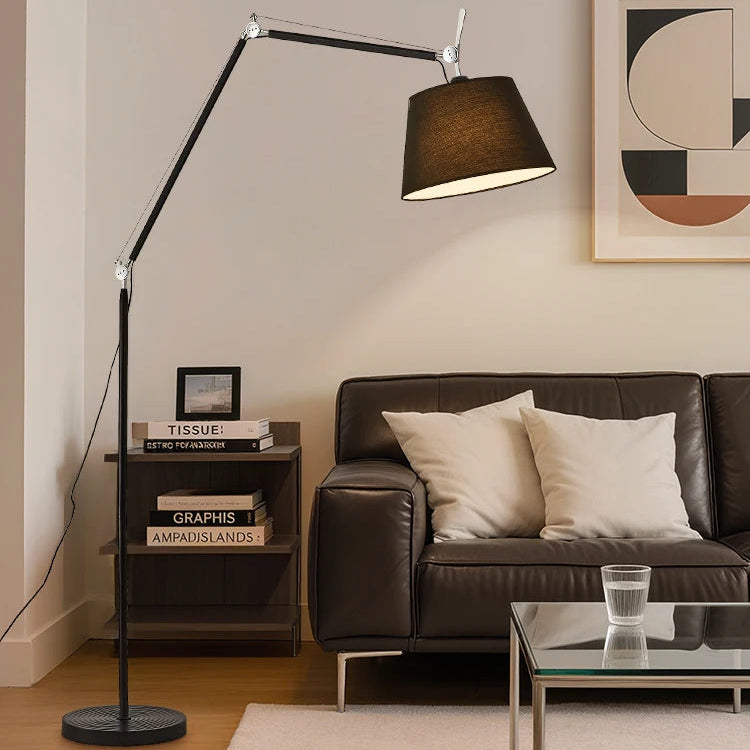 Luri Drum Swing Arm Floor Lamp | Celestre