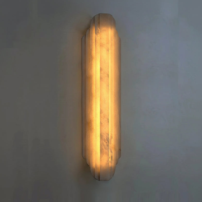 Luxi Alabaster Linear Backlit Wall Light H 75 cm | Celestre