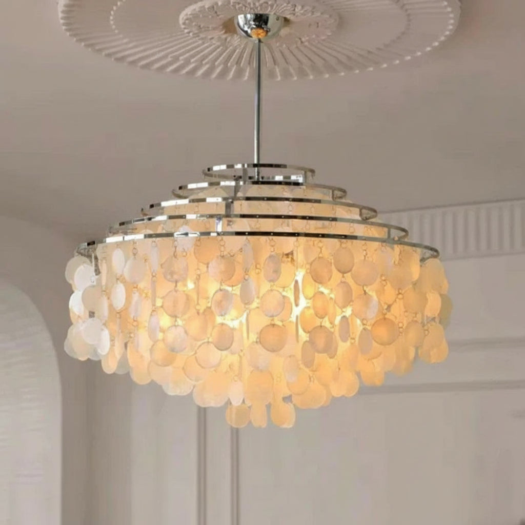 Evell Round Shell Chandelier | Celestre