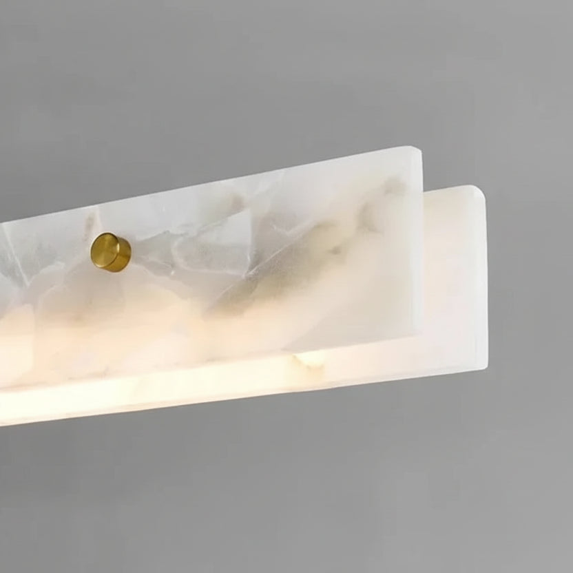 Luno Alabaster Linear Chandelier | Celestre