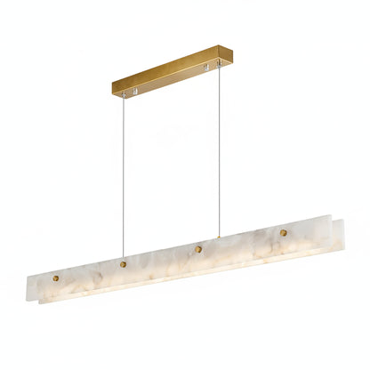 Luno Alabaster Linear Chandelier | Celestre