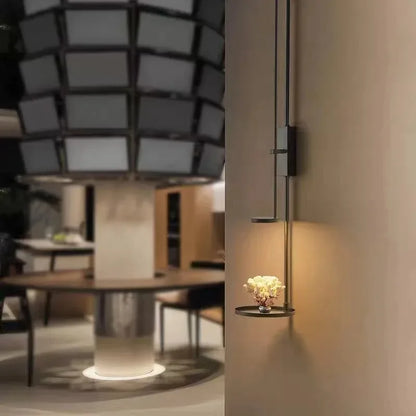 Biva Vertical Halo Shelf Wall Light | Celestre
