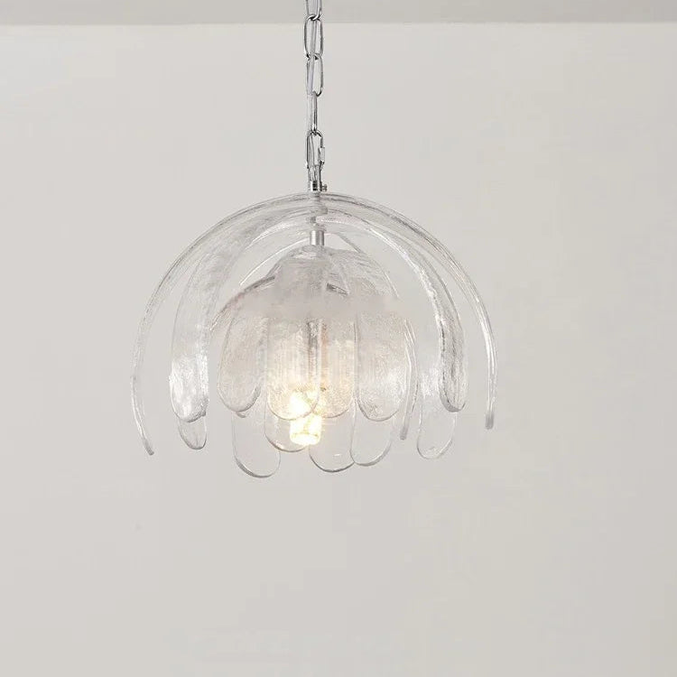Fenla Floral Glass Pendant Light Transparent | Celestre