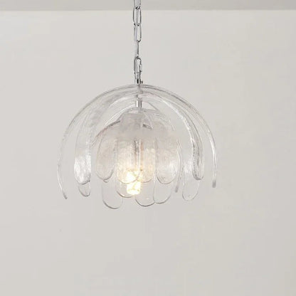 Fenla Floral Glass Pendant Light Transparent | Celestre