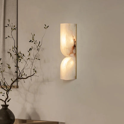 Merin Alabaster Sculptural Wall Light | Celestre
