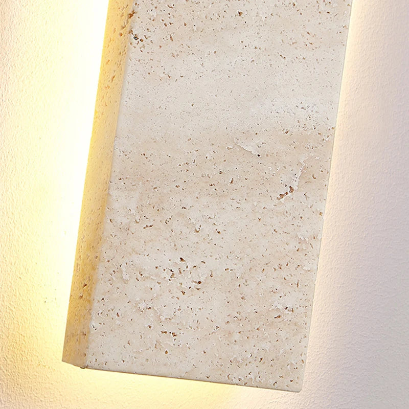 Mero Travertine Long Backlit Wall Light | Celestre