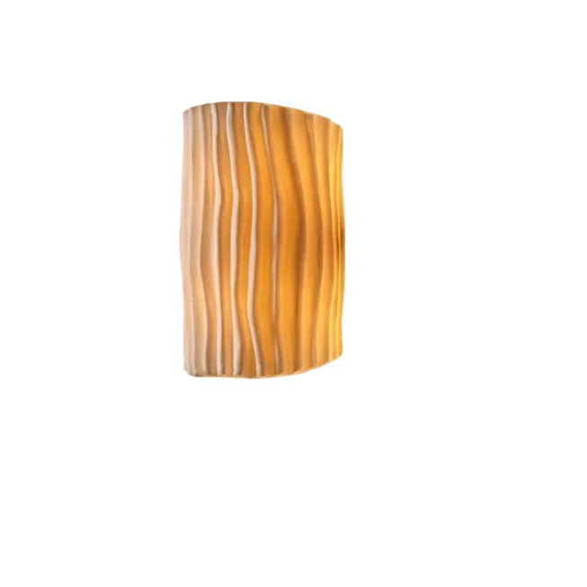 Kyra Fluted Wavy Bi Directional Wall Light | Celestre