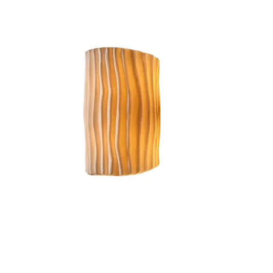 Kyra Fluted Wavy Bi Directional Wall Light | Celestre