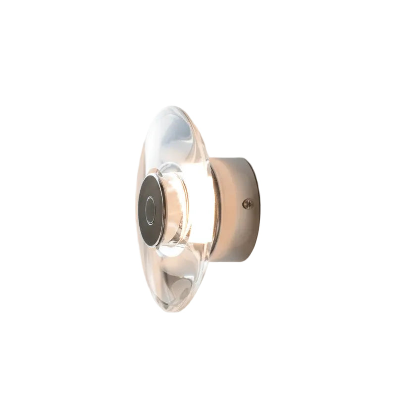 Tenzi Circular Clear Wall Light | Celestre