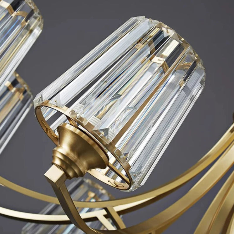 Dena Antique Fluted Glass Chandelier | Celestre