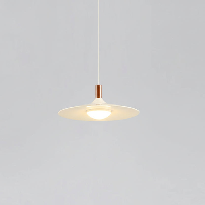 Bima Minimalist Hat Pendant Light White D 25 cm | Celestre