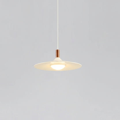 Bima Minimalist Hat Pendant Light White D 25 cm | Celestre