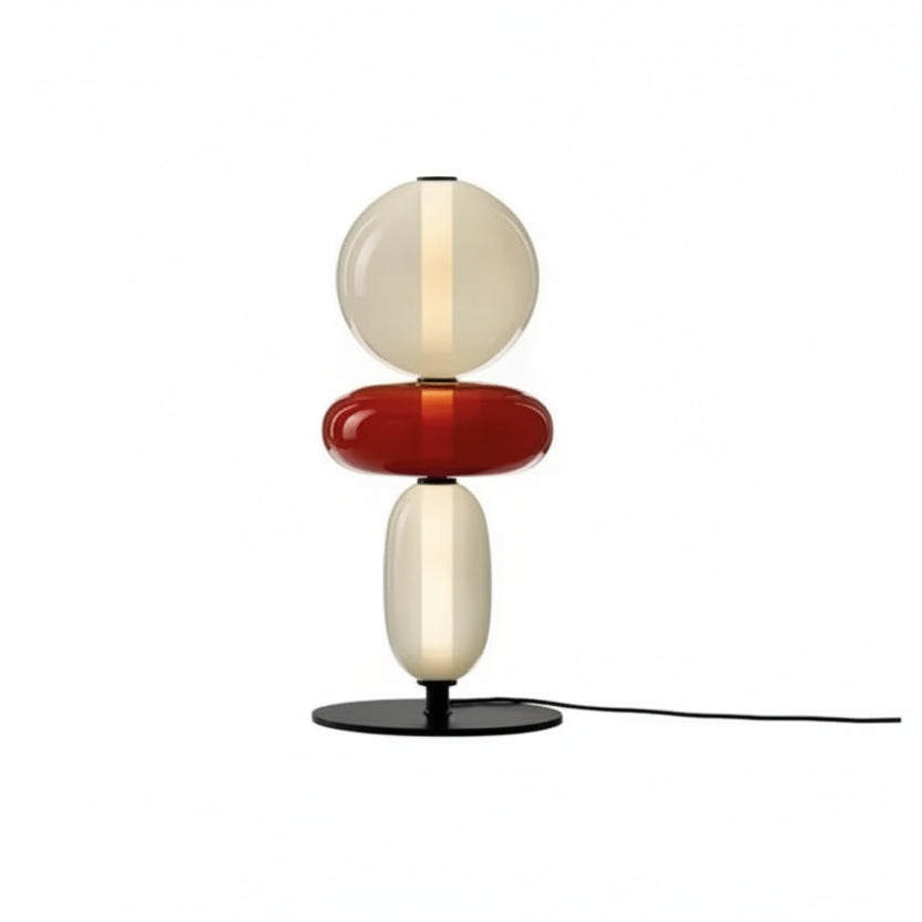 Lema Stacked Glass Totem Table Lamp | Celestre