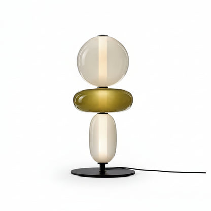 Lema Stacked Glass Totem Table Lamp | Celestre