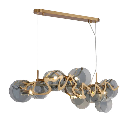 Ravo Long Wave Discs Chandelier | Celestre